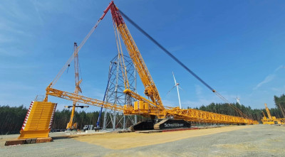 Schmidbauer Liebherr LR 11250 Aufbau abgeschlossen. Bilder von Oliver Thum