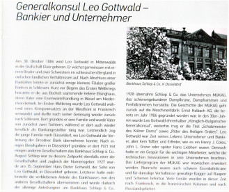 Generalkonsul Leo Gottwald -Bankier und Unternehmer von Dirk Bracht