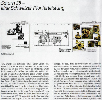 Saturn 25 - eine Schweizer Pionierleistung  von Dirk Bracht