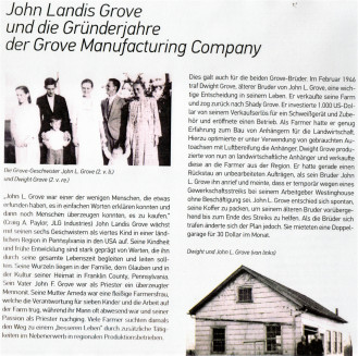 John Landis Grove und die Gründerjahre der Grove Manufacturing Company  von Dirk Bracht